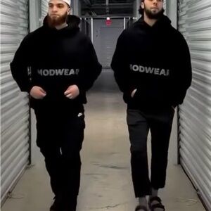 MODWEAR Black Logo Hoodie